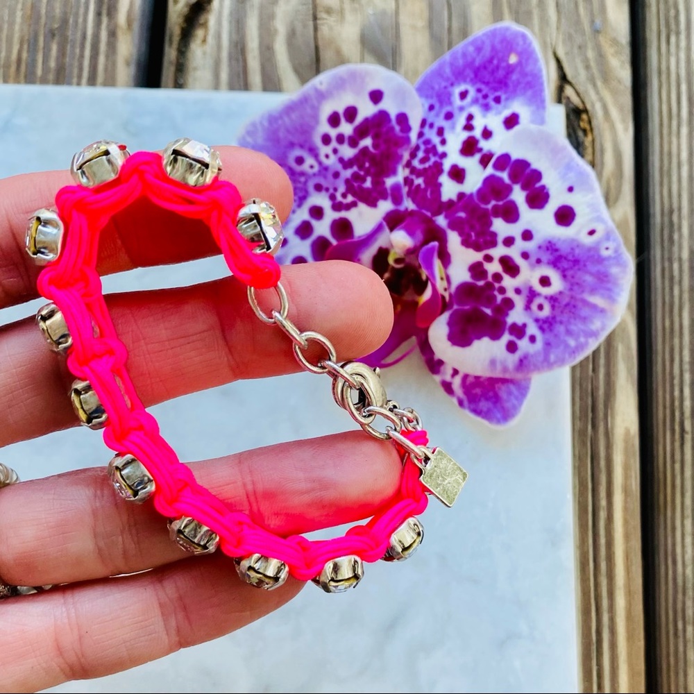 DANNIJO Ellen Pink Crystal Bracelet NWT - Picture 6 of 16
